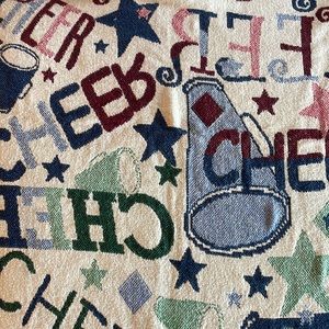 Multicolor Cheer Blanket. 45” x 70” like new!